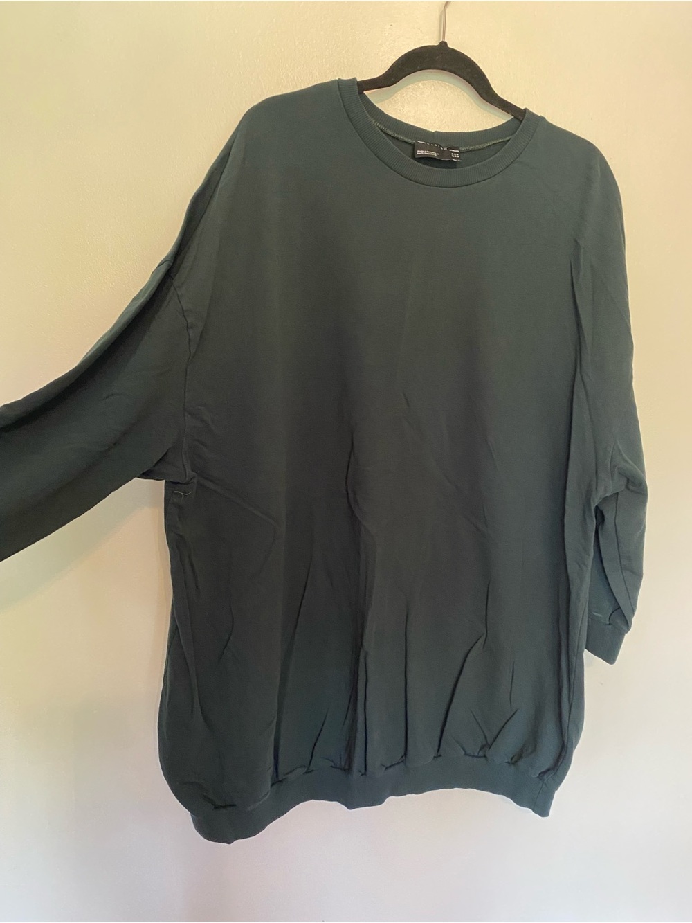 ASOS Maternity Relaxed Crewneck Long Sweatshirt - Deep Teal